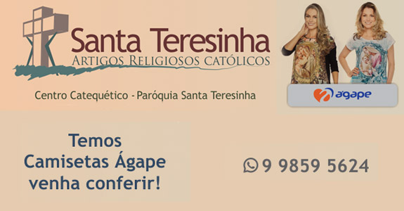 Artigos Religiosos Católicos - Temos Camisetas Ágape. Venha conferir. Whatsapp (61) 9859-5624