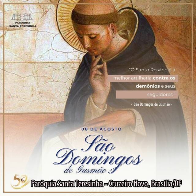 SANTO DO DIA - SÃO DOMINGOS DE GUSMÃO | 08 DE AGOSTO