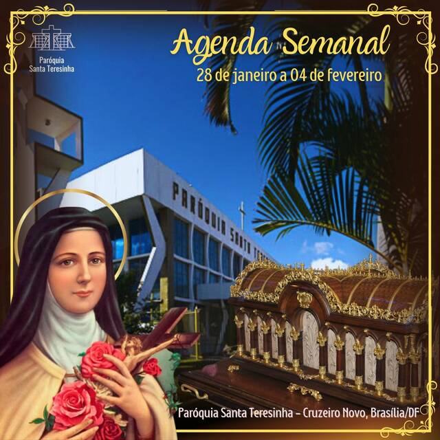 Agenda Semanal - 28 de janeiro a 04 de fevereiro de 2024