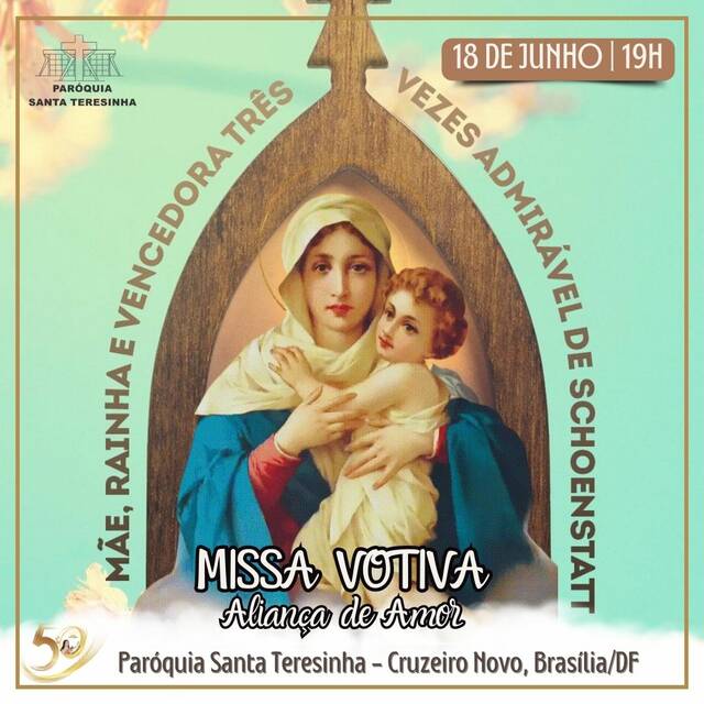 MISSA VOTIVA - 18 DE JUNHO - 19H