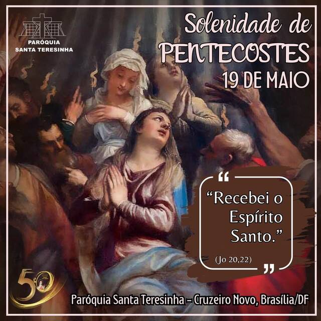 SOLENIDADE DE PENTECOSTES - 19 DE MAIO