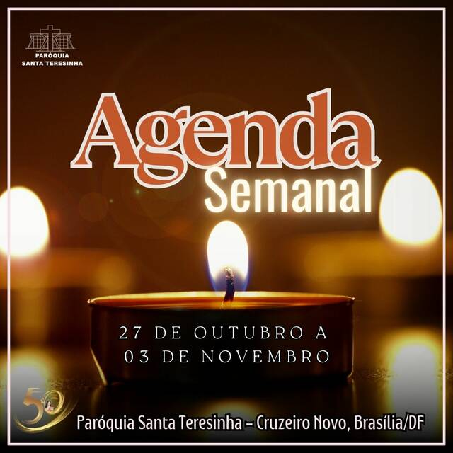 Agenda Semanal - 27 de outubro a 03 de novembro de 2024