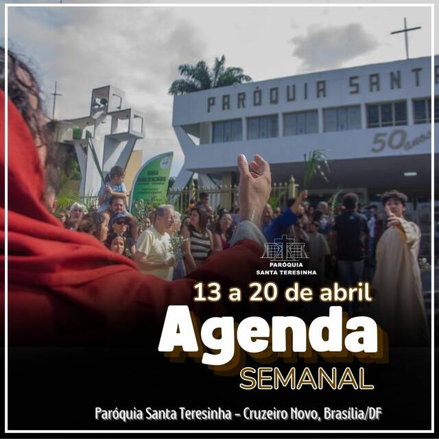 AGENDA PAROQUIAL SEMANAL - 13 A 20 DE ABRIL DE 2025
