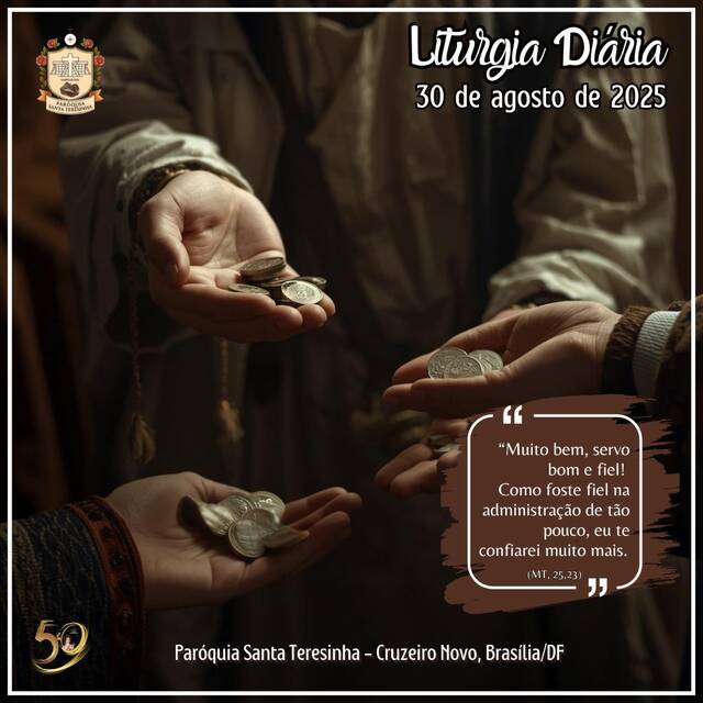 Liturgia Diária (30 DE AGOSTO)