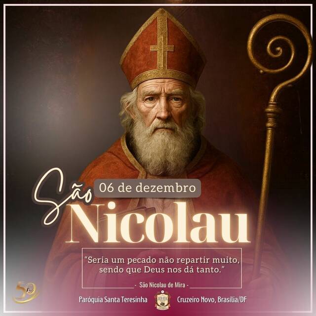 SANTO DO DIA - SÃO NICOLAU DE MIRA | 06 DE DEZEMBRO