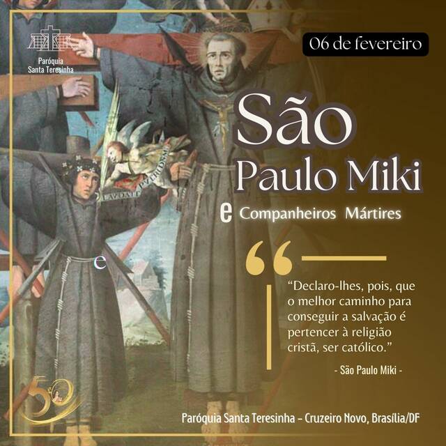 SANTO DO DIA - São Paulo Miki e companheiros mártires, Memória | 06 DE FEVEREIRO