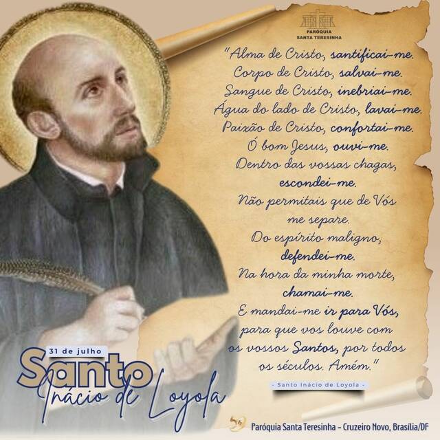 SANTO DO DIA - SANTO INÁCIO DE LOYOLA | 31 DE JULHO