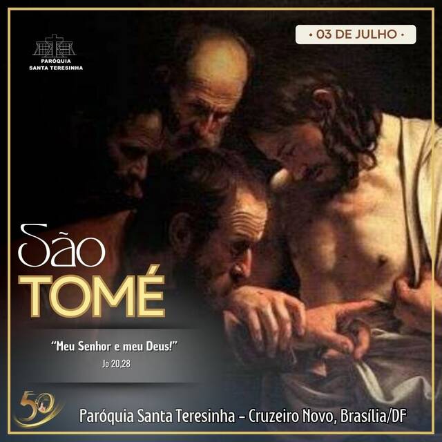 SANTO DO DIA - SÃO TOMÉ, APÓSTOLO - 03 DE JULHO