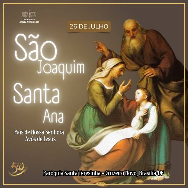 SANTO DO DIA - SÃO JOAQUIM E SANTA ANA | 26 DE JULHO