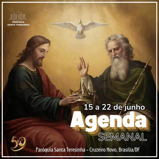 AGENDA PAROQUIAL SEMANAL - 15 A 22 DE JUNHO DE 2025 