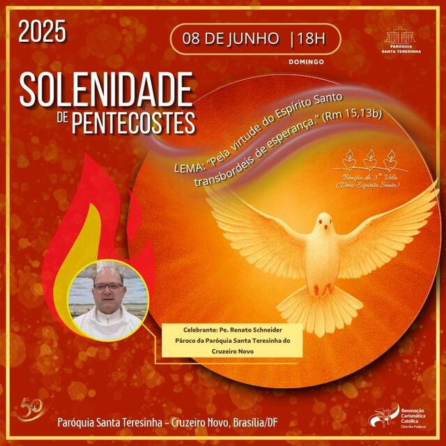 SOLENIDADE DE PENTECOSTES - PE. RENATO SCHNEIDER | 18H