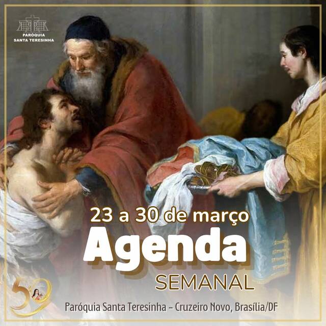 AGENDA PAROQUIAL SEMANAL - 23 a 30 de março de 2025