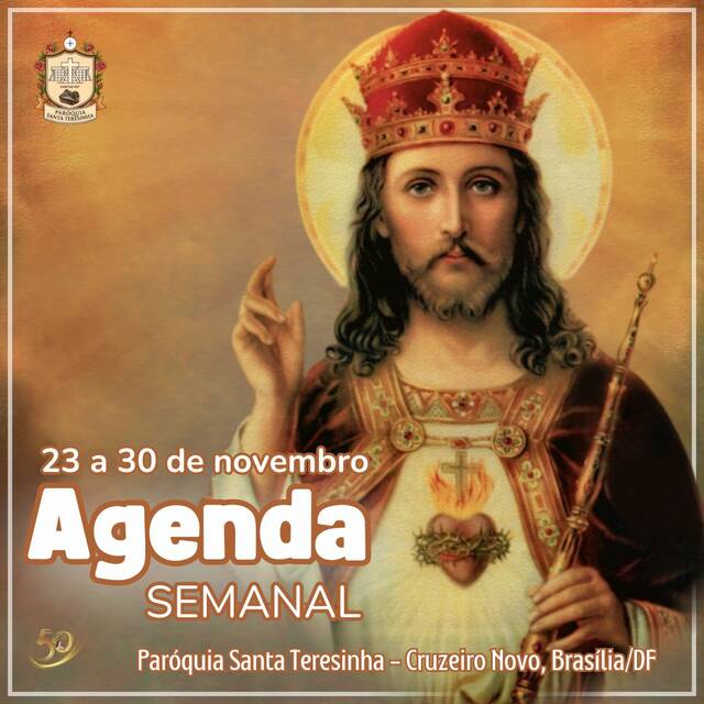 AGENDA PAROQUIAL SEMANAL - 23 A 30 DE NOVEMBRO DE 2025 