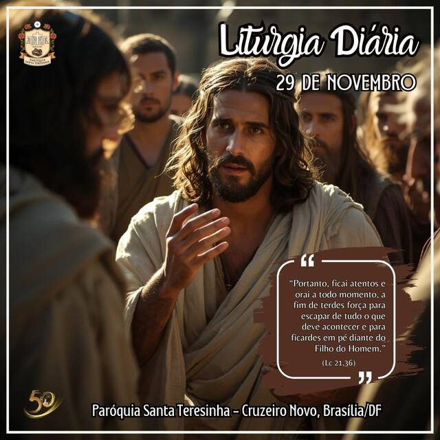 Liturgia Diária (29 DE NOVEMBRO)