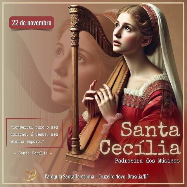 SANTO DO DIA - SANTA CECÍLIA | 22 DE NOVEMBRO