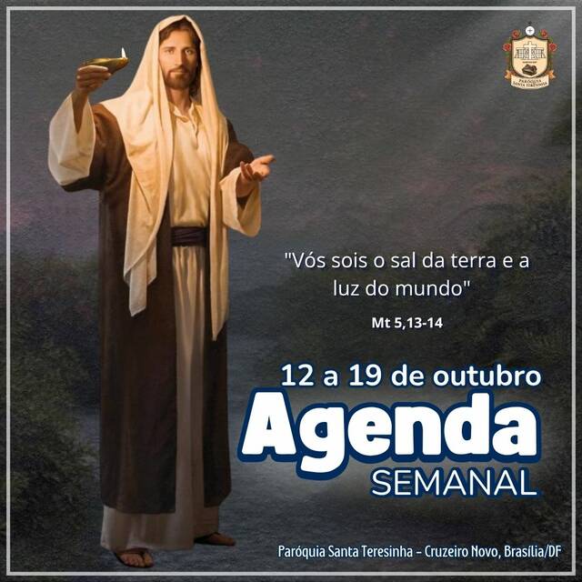 AGENDA PAROQUIAL SEMANAL - 12 A 19 DE OUTUBRO DE 2025 