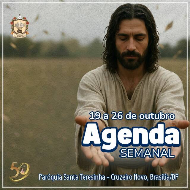 AGENDA PAROQUIAL SEMANAL - 19 A 26 DE OUTUBRO DE 2025 