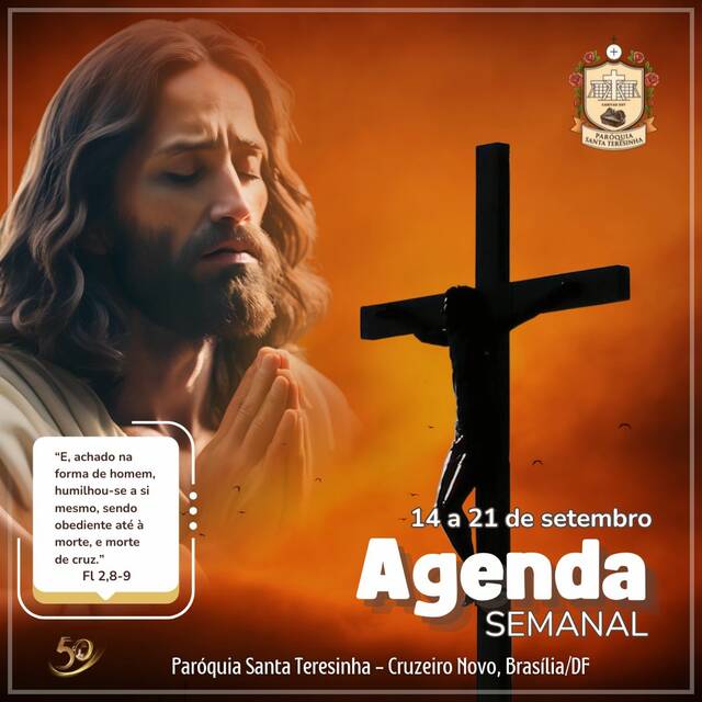 AGENDA PAROQUIAL SEMANAL - 14 A 21 DE SETEMBRO DE 2025 