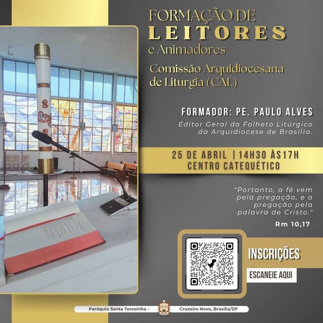 FORMAÇÃO DE LEITORES E ANIMADORES - 25 DE ABRIL | 14H30 ÀS 17H