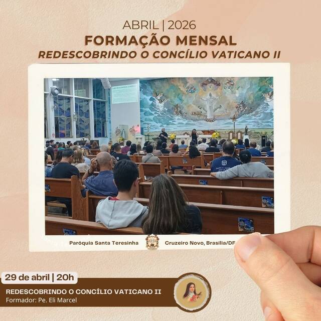 FORMAÇÃO MENSAL - REDECOBRINDO O CONCÍLIO VATICANO II - 29 DE ABRIL | 20H