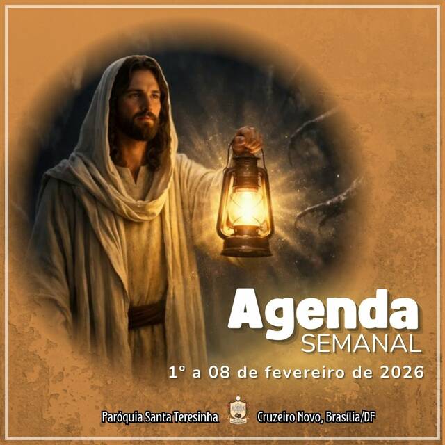 AGENDA PAROQUIAL SEMANAL - 1º A 08 DE FEVEREIRO DE 2026