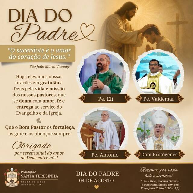 🙏 DIA DO PADRE | 04 DE AGOSTO✝️