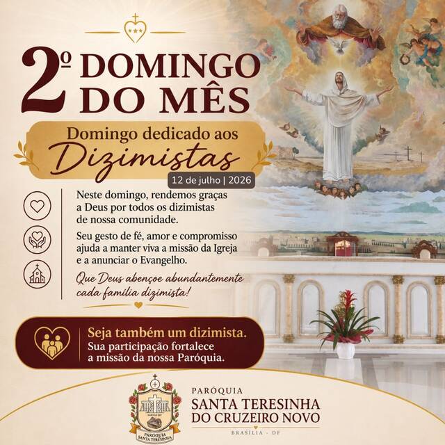 🙏GRATIDÃO AOS NOSSOS DIZIMISTAS!🙏