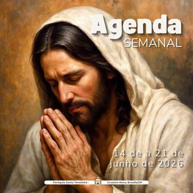 AGENDA PAROQUIAL SEMANAL - 14 A 21 DE JUNHO DE 2026
