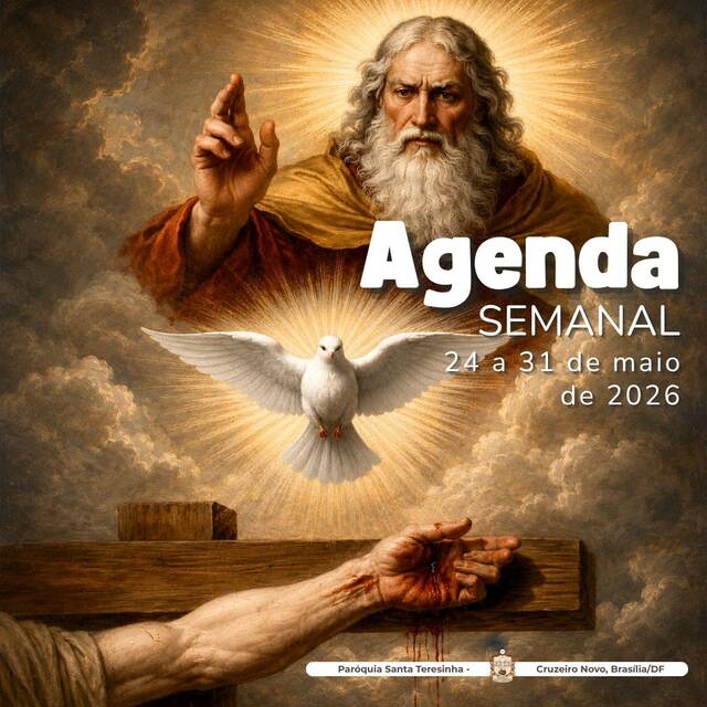 AGENDA PAROQUIAL SEMANAL - 24 A 31 DE MAIO DE 2026