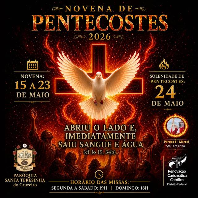 NOVENA DE PENTECOSTES - 15 A 23 DE MAIO