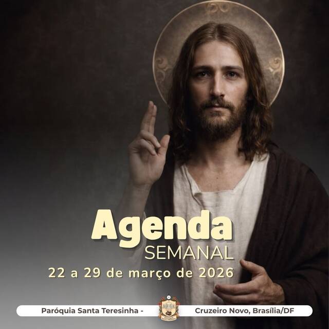 AGENDA PAROQUIAL SEMANAL - 22 A 29 DE MARÇO DE 2026
