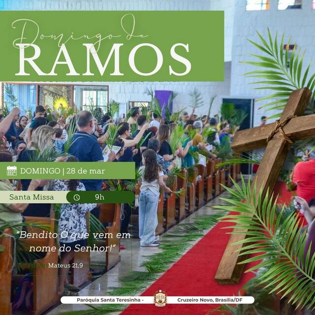 DOMINGO DE RAMOS - 29 DE MARÇO | 9H