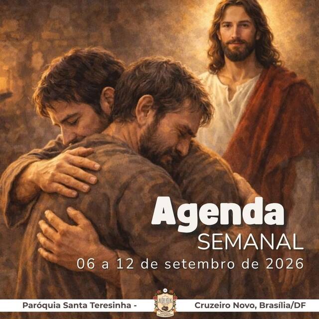 AGENDA PAROQUIAL SEMANAL - 06 A 13 DE SETEMBRO DE 2026
