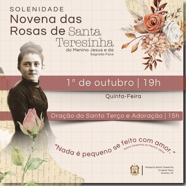 🕊️🌹 *UM MOMENTO COM JESUS E SANTA TERESINHA* 