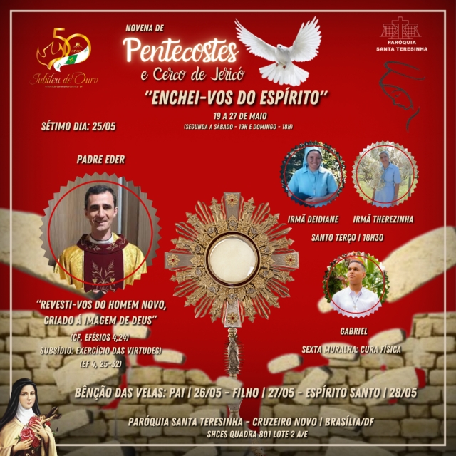 SÉTIMO dia da Novena de Pentecostes e Cerco de Jericó