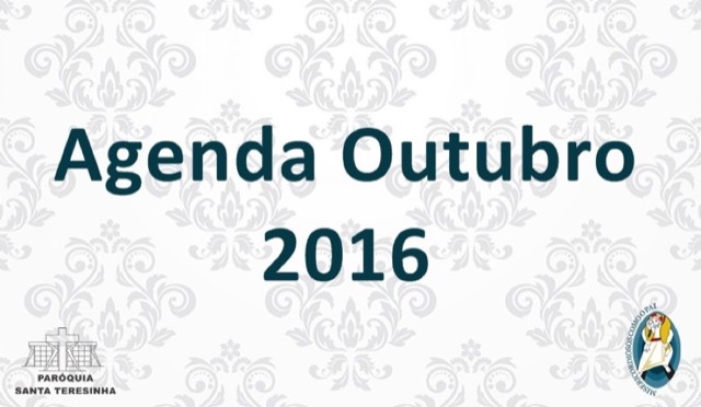 Agenda Outubro 2016