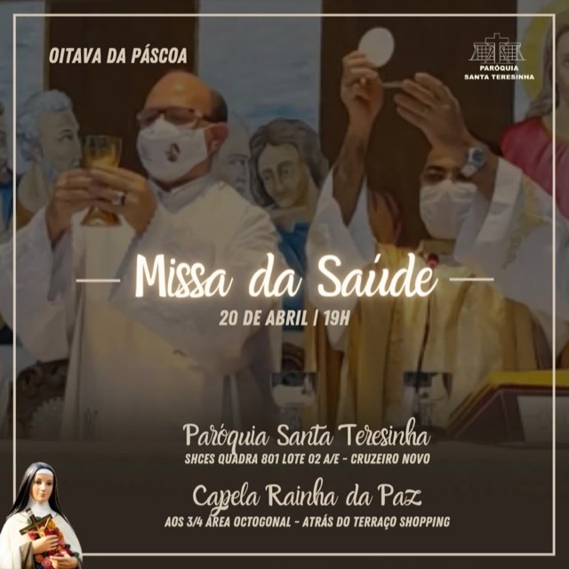 Missa da Saúde - 20 de abril | 19h