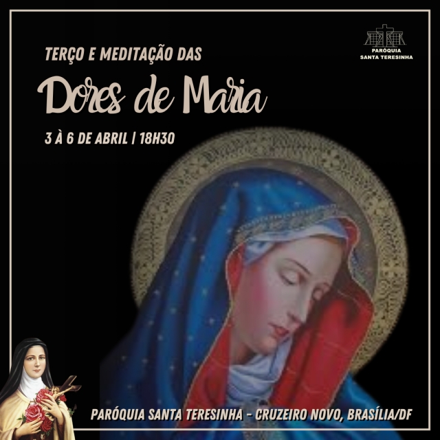 Terço e meditação das Dores  de Maria