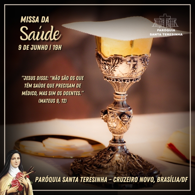 Missa da Saúde (7 de junho | 19h)