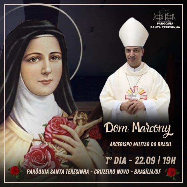 1° Dia da Novena em Honra a Santa Teresinha do Menino Jesus e da Sagrada Face - 22 de setembro