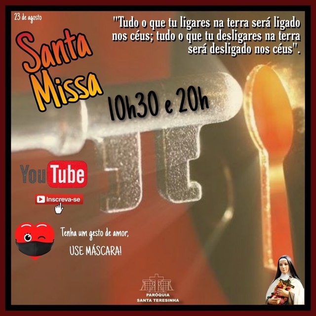 Santa Missa - 23 de agosto (Transmissão)