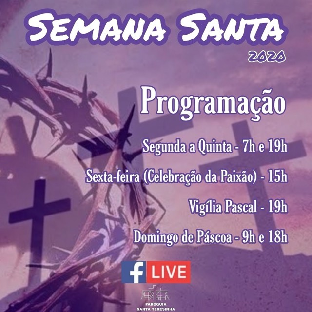 Programação Semana Santa