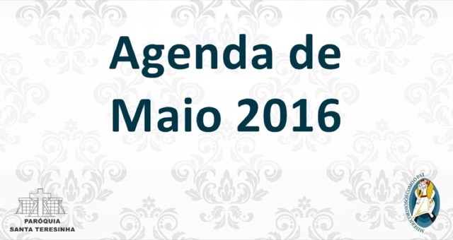 Agenda Maio 2016