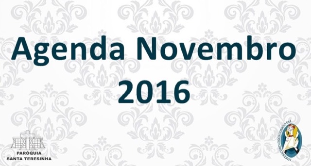 Agenda Novembro 2016