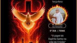 5º DIA | 19h (Terça-Feira) - “O Papel do Espírito Santo como propósito de Deus” (At 20,22-23) 